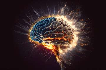 Brain Structures with Spark of Light