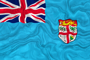 National flag  of Fiji. Background  with flag  of Fiji