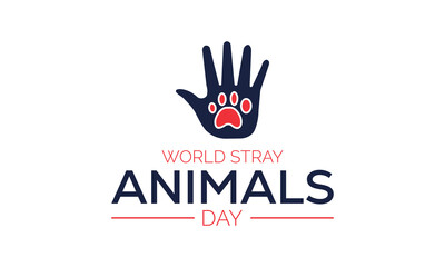 Fototapeta premium WORLD Stay Animal DAY.Template for background, banner, card, poster with text inscription vector illustration.