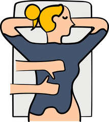 Mud bath decorative design element for website, presentation, flyer, brochure, printing, application. illustration style