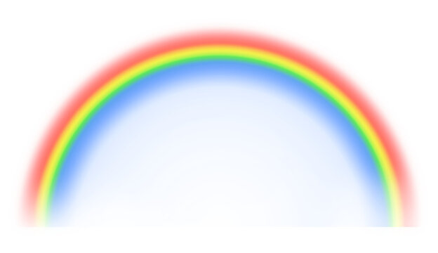 graphic rainbow with transparent effect.