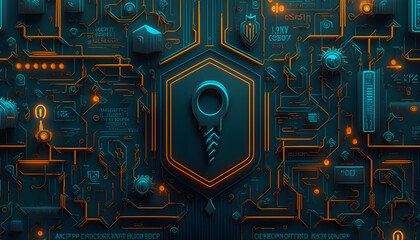 cyber security UI abstract background