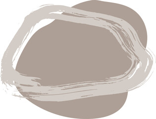 Fototapeta premium Light Beige Grunge Dry Brush Banner with Copyspace