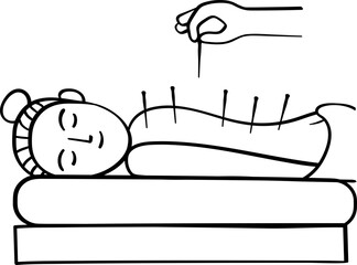 Acupuncture treatment spa icon