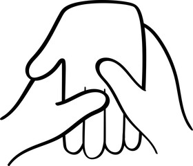 Hand treatment spa icon