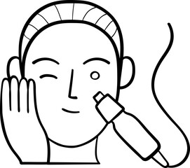 Collagen therapy spa icon