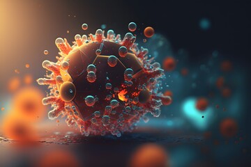 bacteria virus created using Generative AI Technology