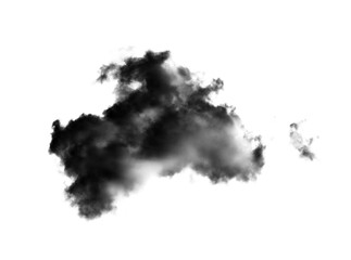 black cloud with a blanket of smoke on transparent png