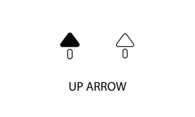 Up arrow double icon design stock illustration