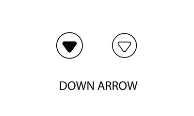 Down arrow double icon design stock illustration