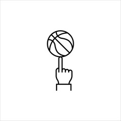 basketball icon, basketball icon vector, in trendy flat style isolated on white background. EPS 10