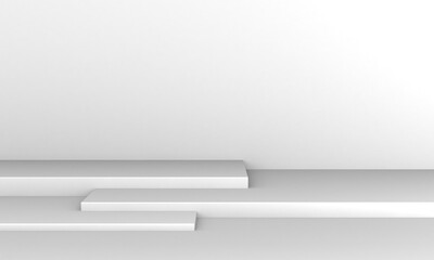Obraz premium empty shelf for exhibit in the wall