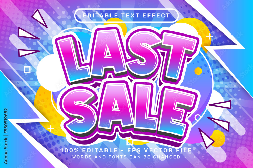 Poster last sale 3d text effect and editable text effect