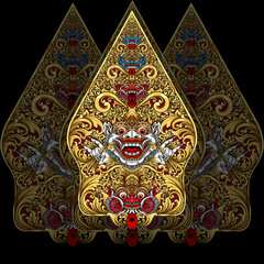 Javanese and Balinese wayang creations
