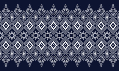 Geometric ethnic flower pattern for background,fabric,wrapping,clothing,wallpaper,Batik,carpet,embroidery style.