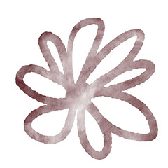 Abstract Flower Watercolor 