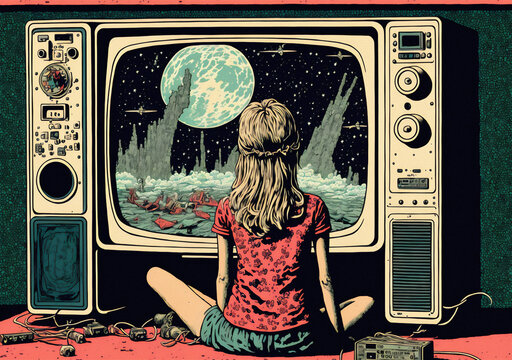 Retro 80s Vibrant Illustration