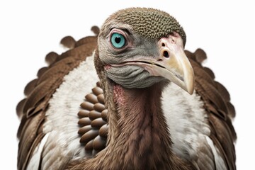 Fototapeta premium turkey on a white background by itself. Generative AI