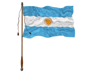 National flag  of Argentina. Background  with flag  of Argentina.