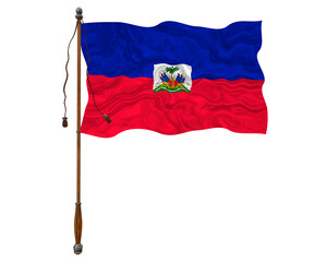 National flag  of Haiti. Background  with flag  of Haiti