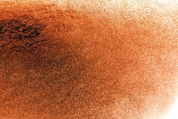 Abstract watercolor brown or cocoa powder exploding background on canvas. For wallpapers, websites, banners, cards, decorations, artwork, watercolors, games.