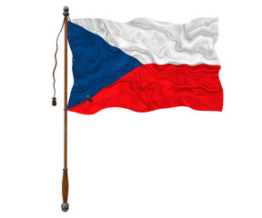 National Flag Czech Republic. Background  with flag  of Czech Republic