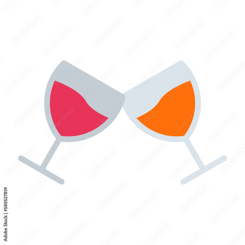 Sticker wine icon