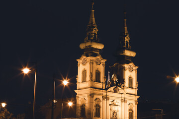 Fototapeta na wymiar The church of Saint Anne Parish of Upper Watertown, Budapest, Hungary.