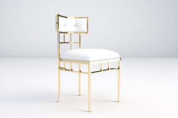 A luxurious chair on white background