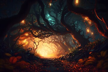 forest created using Generative AI Technology