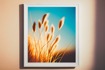 White Photo Frame on Wall