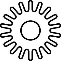 Connected cogs gears vector illustration.