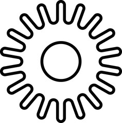 Connected cogs gears vector illustration.