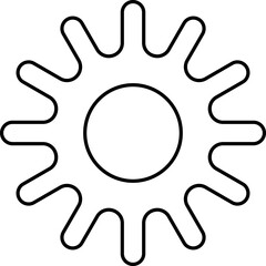 Connected cogs gears vector illustration.