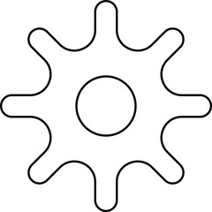 Connected cogs gears vector illustration.