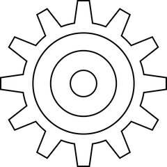 Connected cogs gears vector illustration.