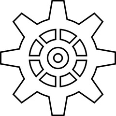 Connected cogs gears vector illustration.