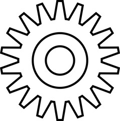 Connected cogs gears vector illustration.