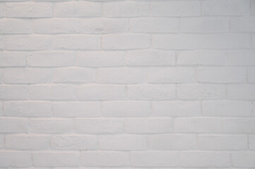 white brick wall texture background, interior design