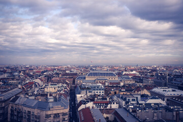 Budapest beautiful panoramic view.