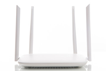 Modern WI-FI router for home usage with 4 antennas