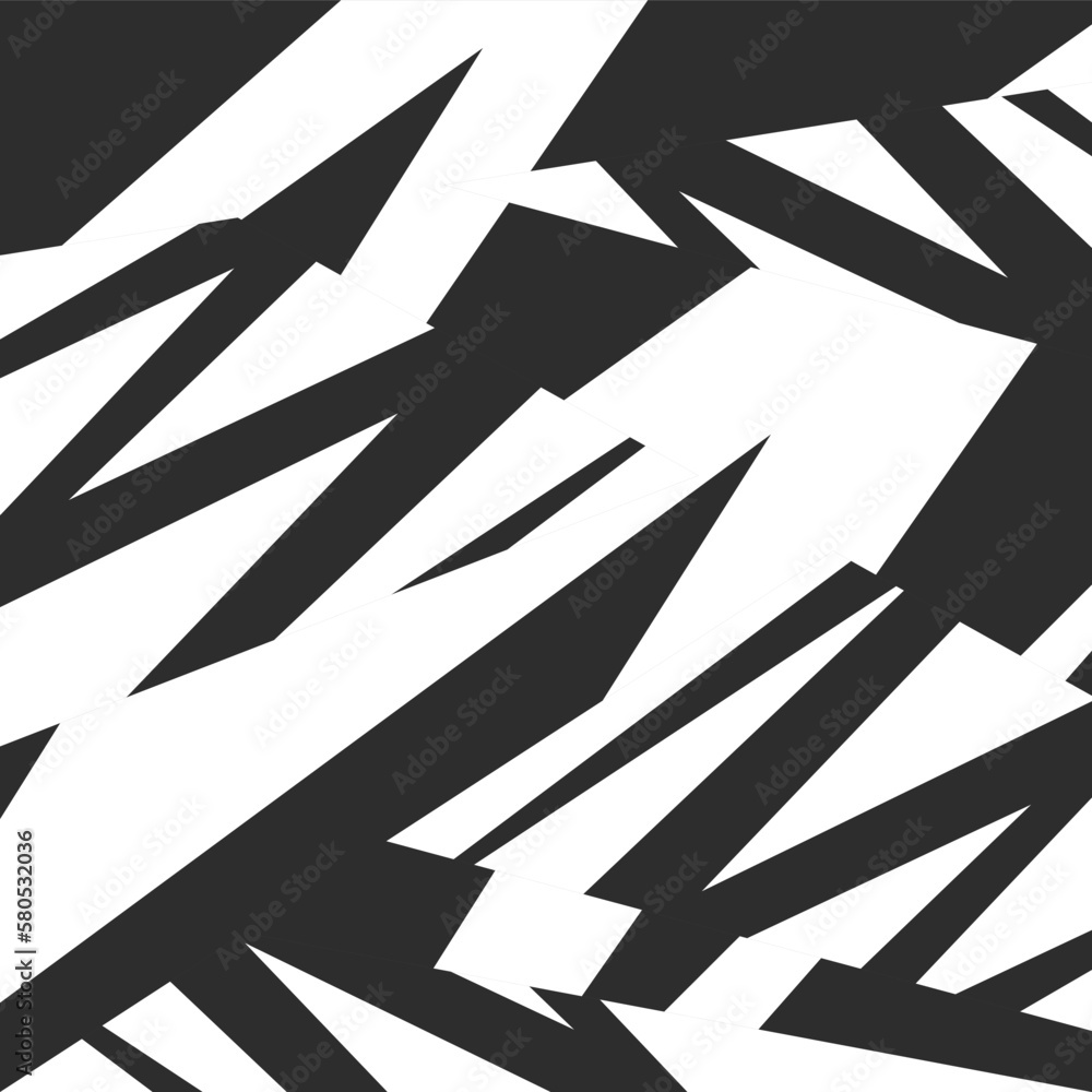 Poster abstract background with irregular stripe and zigzag line pattern