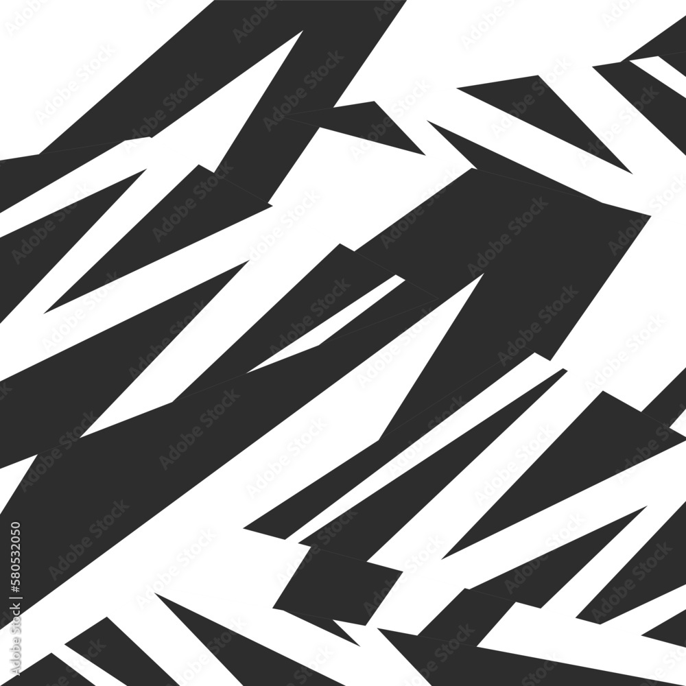 Poster abstract background with irregular stripe and zigzag line pattern