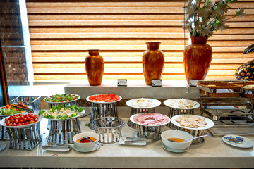 buffet breakfast at four-star Muong Thanh Grand Hotel, Vinh city, Nghe An province, Vietnam