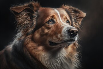 Dog Portrait. Generative AI