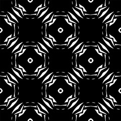 Vector monochrome pattern, Abstract texture for fabric print, card, table cloth, furniture, banner, cover, invitation, decoration, wrapping.seamless repeating pattern.Black and 
white color.