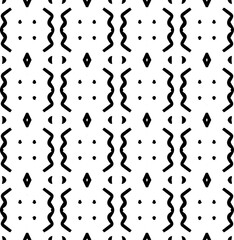 Vector monochrome pattern, Abstract texture for fabric print, card, table cloth, furniture, banner, cover, invitation, decoration, wrapping.seamless repeating pattern.Black and 
white color.