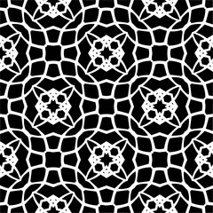 Vector monochrome pattern, Abstract texture for fabric print, card, table cloth, furniture, banner, cover, invitation, decoration, wrapping.seamless repeating pattern.Black and 
white color.