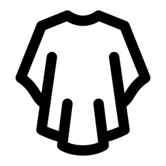Fototapeta premium Barber Cape Line Icon