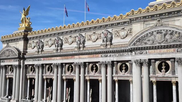 Palais or Opera Garnier. The National Academy of Music in Paris, France.